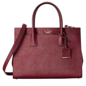 Kate Spade New York Cameron Street Candace Leather Red Satchel Handbag